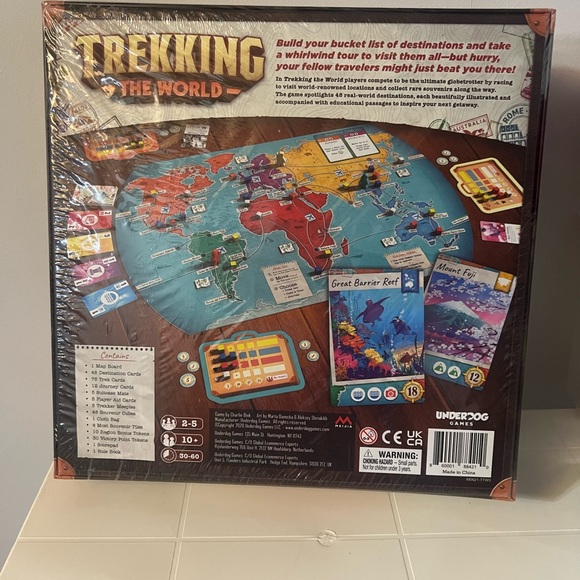 Trekking The World: The Globetrotting Board Game Family Game Night New Unopened - Picture 3 of 4